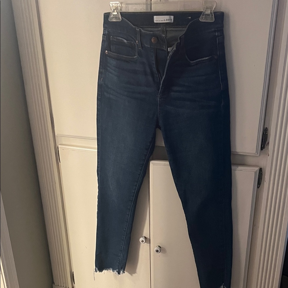 LOFT Dark Blue Ankle Jeans